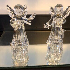 Beautiful Glass Angeles - detailed glass angels.